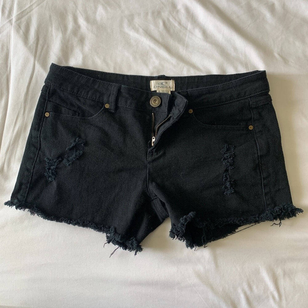 O'neill black denim shorts